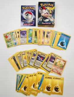 Pokemon Card Lot 80+ Thunderstorm Deck Box & Rulebook NM PLEASE READ - Image 1