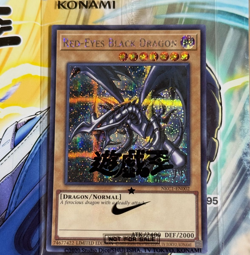 NIKE Yu-Gi-Oh! Promo Red-Eyes Black Dragon 2025 Exclusive Card w/ Jump magazine - Image 3