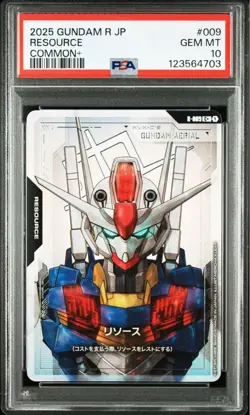 Gundam Card Game Aerial Resource #009 PSA 10 - Image 2