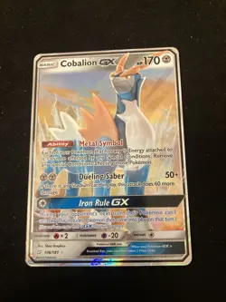 Cobalion GX 106/181 - Team Up - Ultra Rare Holo Pokemon Card Near Mint - Image 1