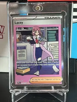 Lacey Prismatic Evolutions Holo Card 175/131 SV NM Condition - Image 1