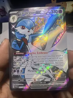 Pokemon TCG Card Gardevoir ex 217/091 Shiny Full Art Paldean Fates - NM - Image 1