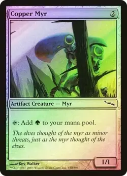Mirrodin MTG FOIL Copper Myr Magic NM/EX NICE!!! - Image 1
