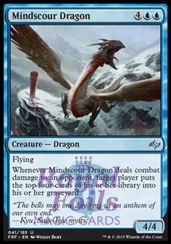 Mindscour Dragon 2x FOIL FRF MTG Fate Reforged Uncommon MINT blue - Image 1