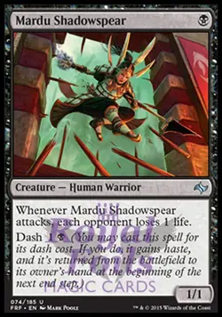 Mardu Shadowspear 2x FOIL FRF MTG Fate Reforged Uncommon MINT black - Image 1
