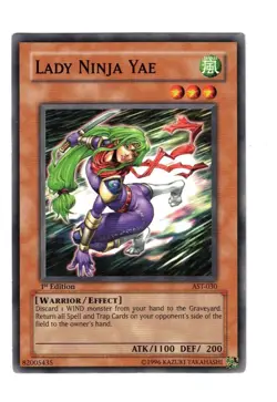 Yugioh- 1X Lady Ninja Yae - Common - 1st Edition - AST-030 - Near Mint - Image 1