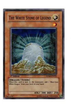 Yugioh- 1X The White Stone of Legend - Super - 1st Edition - DPKB-EN022 - NM - Image 1