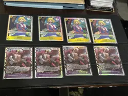 One Piece TCG Lot English 112+ SR Lot NM, Various Sets OP - Image 4