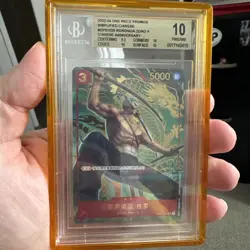 BGS PRISTINE 10 Zoro OP01-025 ONE PIECE CHINESE 1ST ANNIVERSARY - Image 1
