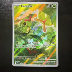 Pokemon TCG Caterpie 172/165 Holo Illustration Rare Scarlet and Violet 151 Card - Image 1