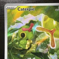 Pokemon TCG Caterpie 172/165 Holo Illustration Rare Scarlet and Violet 151 Card - Image 5