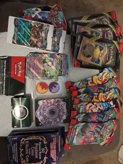 LOT OF POKEMON - BATTLE DECK, CARD CHASE, CHAOS PACKS, PERFECT ORDER PACKS +MORE - Image 1
