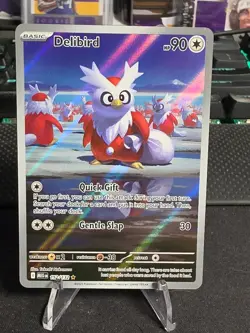 Delibird 152/132 Illustration Rare IR Pokemon Card Game TCG Mega Evolution Holo - Image 1