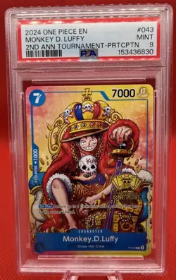 Monkey.D.Luffy (2nd Anniversary Stamped Promo) P-043 One Piece Promo Card - Image 1