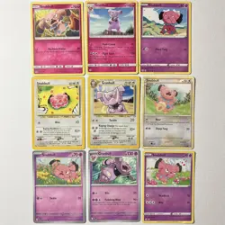 Snubbull & Granbull Pokemon Card Lot x9 / Neo Rev / Neo Gen / Sun & Moon + - Image 1