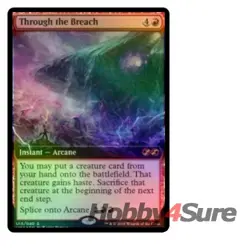 Foil Through The Breach M/NM Magic MTG Ultimate Masters: Box Topper - Image 1
