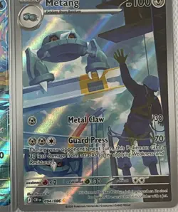 Metang 094/086 IR Holo NM Pokemon Card ME04 Chaos Rising - Image 1