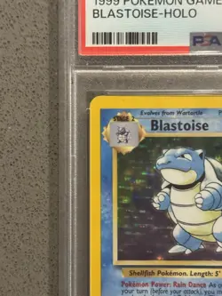 Pokemon Blastoise Base Set Holo Card 2/102 Rare Psa Graded - Image 2