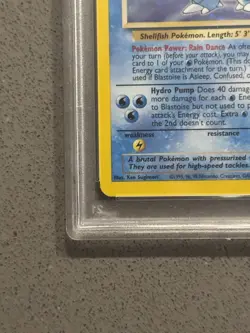 Pokemon Blastoise Base Set Holo Card 2/102 Rare Psa Graded - Image 5