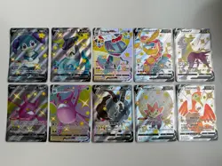 Pokemon TCG Shining Fates Shiny Vault Shiny V & VMAX Pokemon Card Lot of 10 - Image 1