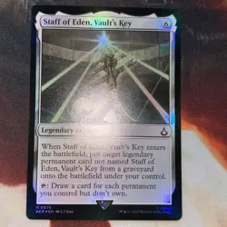 🔮 MTG: Staff of Eden, Vault's Key Universes Beyond: Assassin's Creed Foil - Image 1