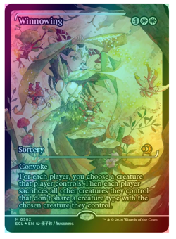 Winnowing - Foil - Showcase Lorwyn Eclipsed MTG - Image 1