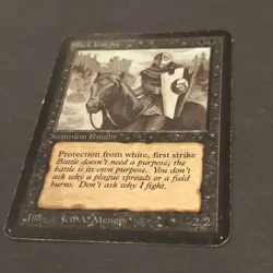 MTG Alpha "Black Knight" Magic The Gathering LP-MP - Image 4