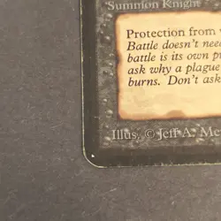 MTG Alpha "Black Knight" Magic The Gathering LP-MP - Image 5