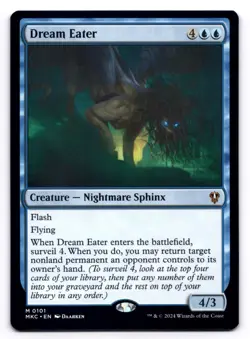 Dream Eater NM Commander: Murders at Karlov Manor 0101 MTG Regular - Image 1