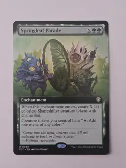 Springleaf Parade (Extended Art) Commander: Lorwyn Eclipsed Regular - Image 1