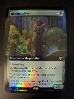 Realmwalker NM FOIL EXTENDED ART Kaldheim MTG FREE SHIPPING - Image 1