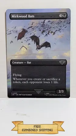 Mirkwood Bats (Borderless) Universes Beyond: The Lord of the Rings CC73 - Image 1