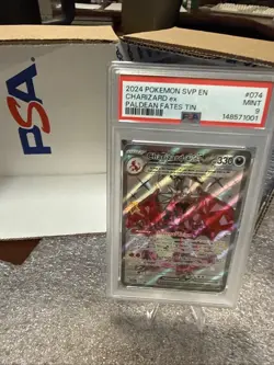 Pokemon TCG Charizard EX Promo Card #74 Paldean Fates PSA 9 - Image 2