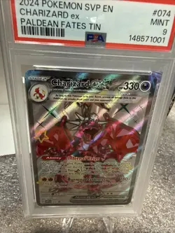 Pokemon TCG Charizard EX Promo Card #74 Paldean Fates PSA 9 - Image 3