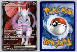 Team Rocket's Mewtwo ex 213/182 Holo Ultra Rare Destined Rivals Pokemon NM - Image 3