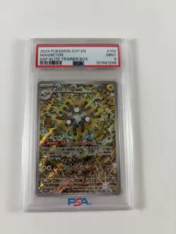 2024 POKEMON SVP EN-SV BLACK STAR PROMO 159 MAGNETON SURGING SPARKS ETB PSA 9 - Image 1