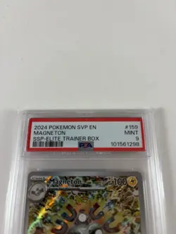 2024 POKEMON SVP EN-SV BLACK STAR PROMO 159 MAGNETON SURGING SPARKS ETB PSA 9 - Image 2