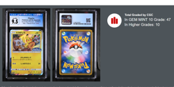 Pikachu Pokemon 2018 Friendly Shop Promo Japanese 200/SM-P CGC 10/9.5 blue label - Image 4
