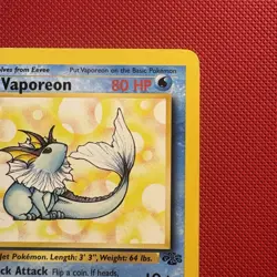 Pokemon Vintage Non-Holo Rare Vaporeon 28/64 Jungle WotC 1999 - Image 3
