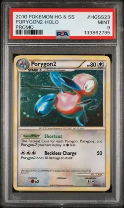 2010 POKEMON HEARTGOLD & SOULSILVER PROMO #HGSS23 PORYGON2-HOLO PSA 9 - Image 1