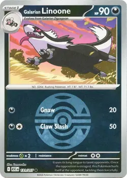 Pokemon Galarian Linoone (Dusk Ball) 131/217 ME: Ascended Heroes Common NM - Image 1