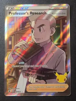 Professor's Research (Professor Oak) 024/025 NM Celebrations Ultra Rare Pokemon - Image 1