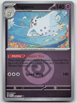 Togekiss (Energy Symbol Pattern) 082/217 Ascended Heroes Pokemon Reverse Holo NM - Image 1