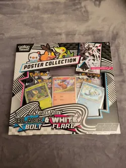 Pokemon TCG: Black Bolt & White Flare Unova Poster Collection New Gift Idea Kids - Image 1