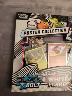 Pokemon TCG: Black Bolt & White Flare Unova Poster Collection New Gift Idea Kids - Image 2