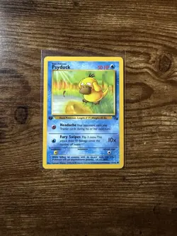 Psyduck 1st Edition Pokemon Fossil 53/62 Vintage WOTC 1999 - Image 1