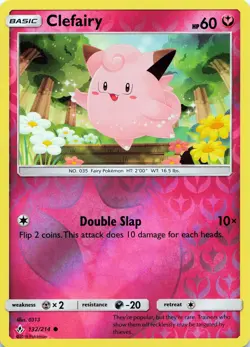 POKEMON Clefairy #132/214 Reverse Holo SM - Unbroken Bonds NM - Image 1