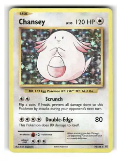 Chansey 70/108 Holo Rare Evolutions Pokemon Holo Lightly Played - Image 1