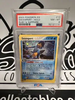 Swampert #13 Pokemon Ruby & Sapphire PSA 8 - Image 1