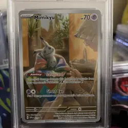 Pokemon 2024 15 SVP En Promo Paldean Fates ETB MIMIKYU #075 PSA 9 Mint RARE - Image 2
